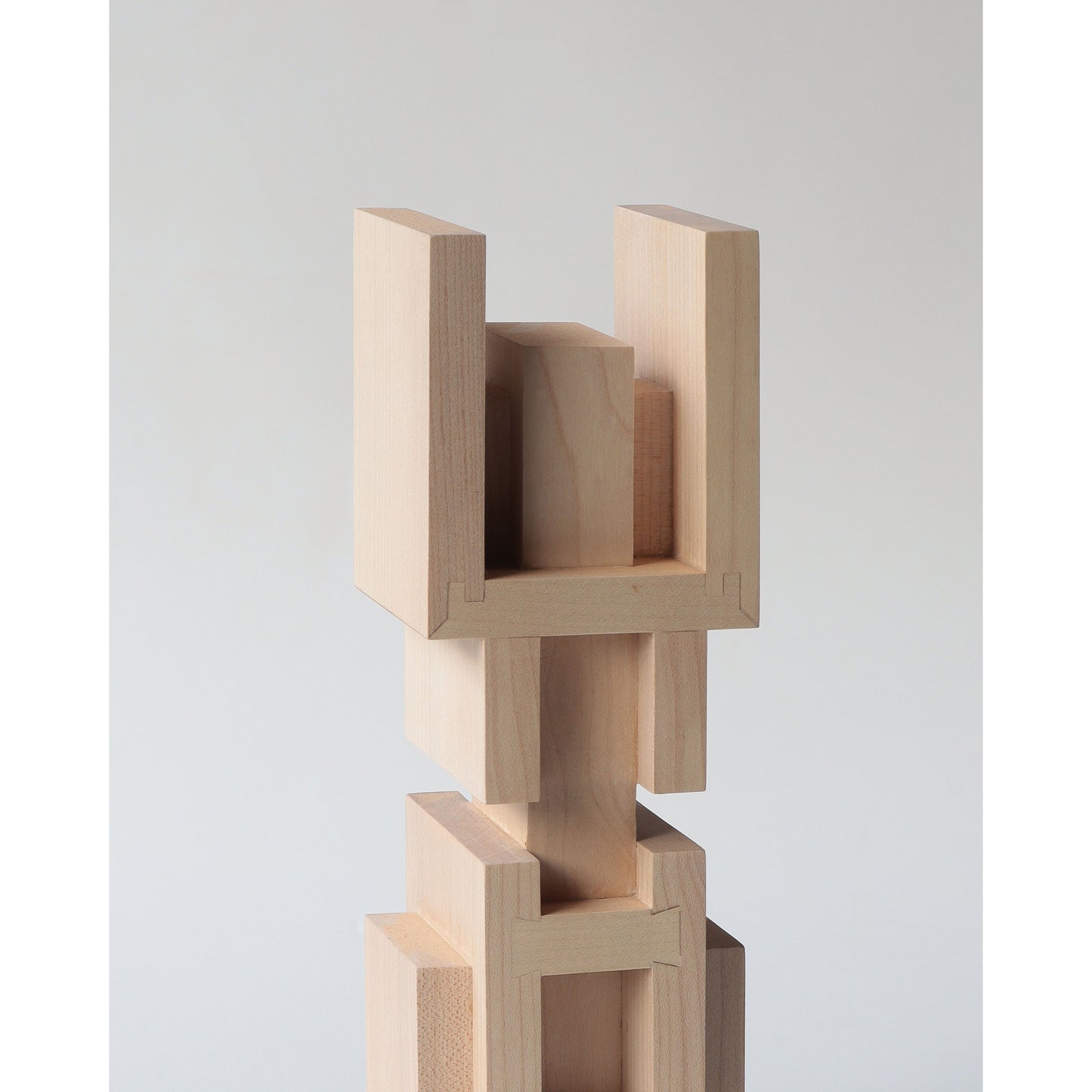 Modern_Shapes_wood Sculpture_False_Idol_4_S-Natural Levi_Hawken