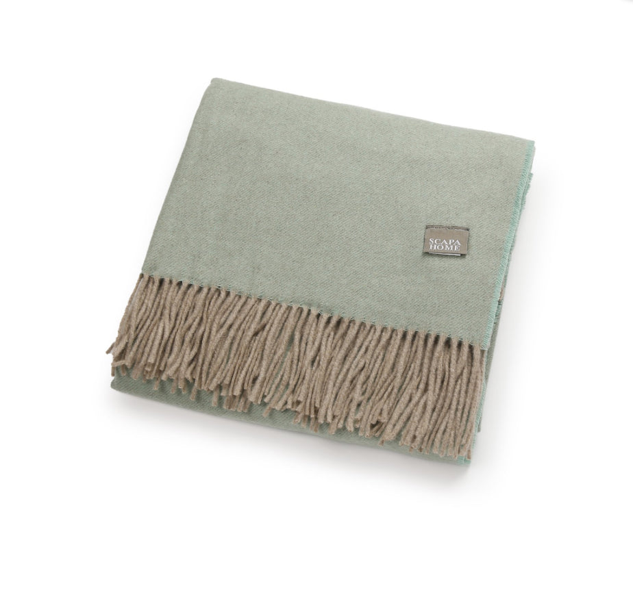 Scapa Home cashmere plaid ‘Egerton’ jade groen