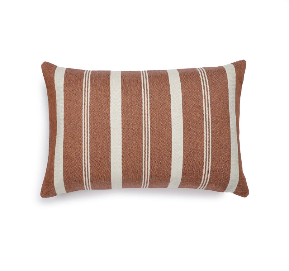 Scapa Home langwerpig buitenkussen ‘Berber’ in terracotta 40 x 60 cm