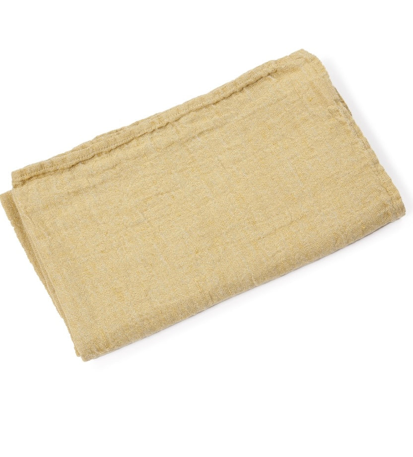 Scapa Home linnen tafelloper 'Joan' in oker