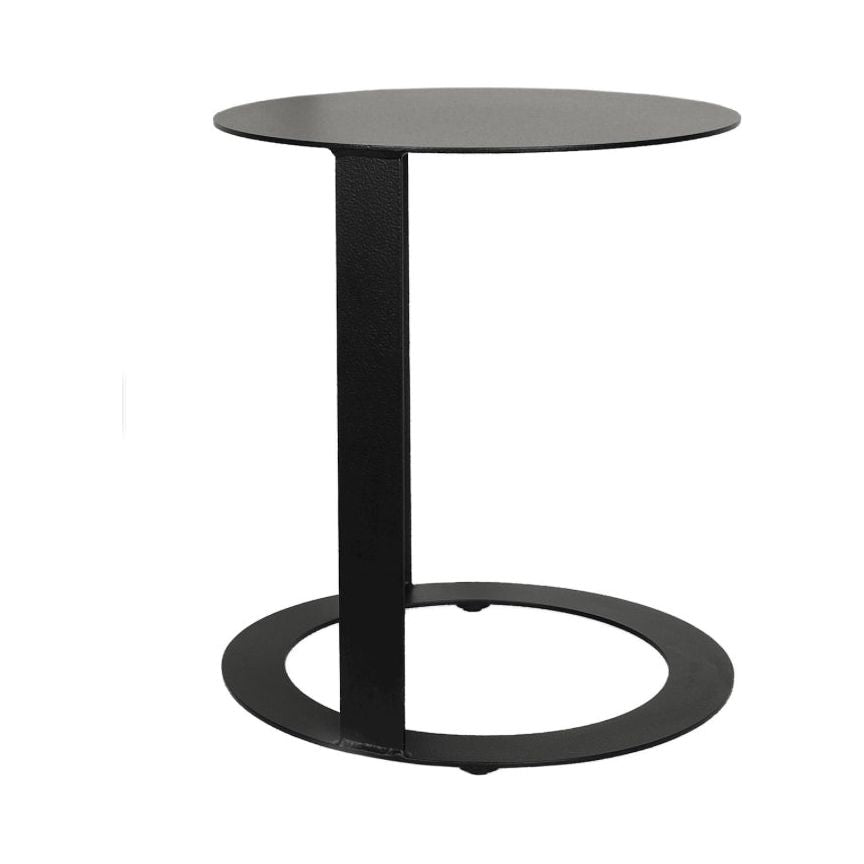Scapa Home round black outdoor side table Limni (40x45cm)