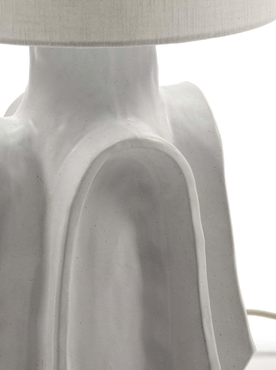 Serax by Marie Michielsen keramische tafellamp 'Billy 02' in wit detail