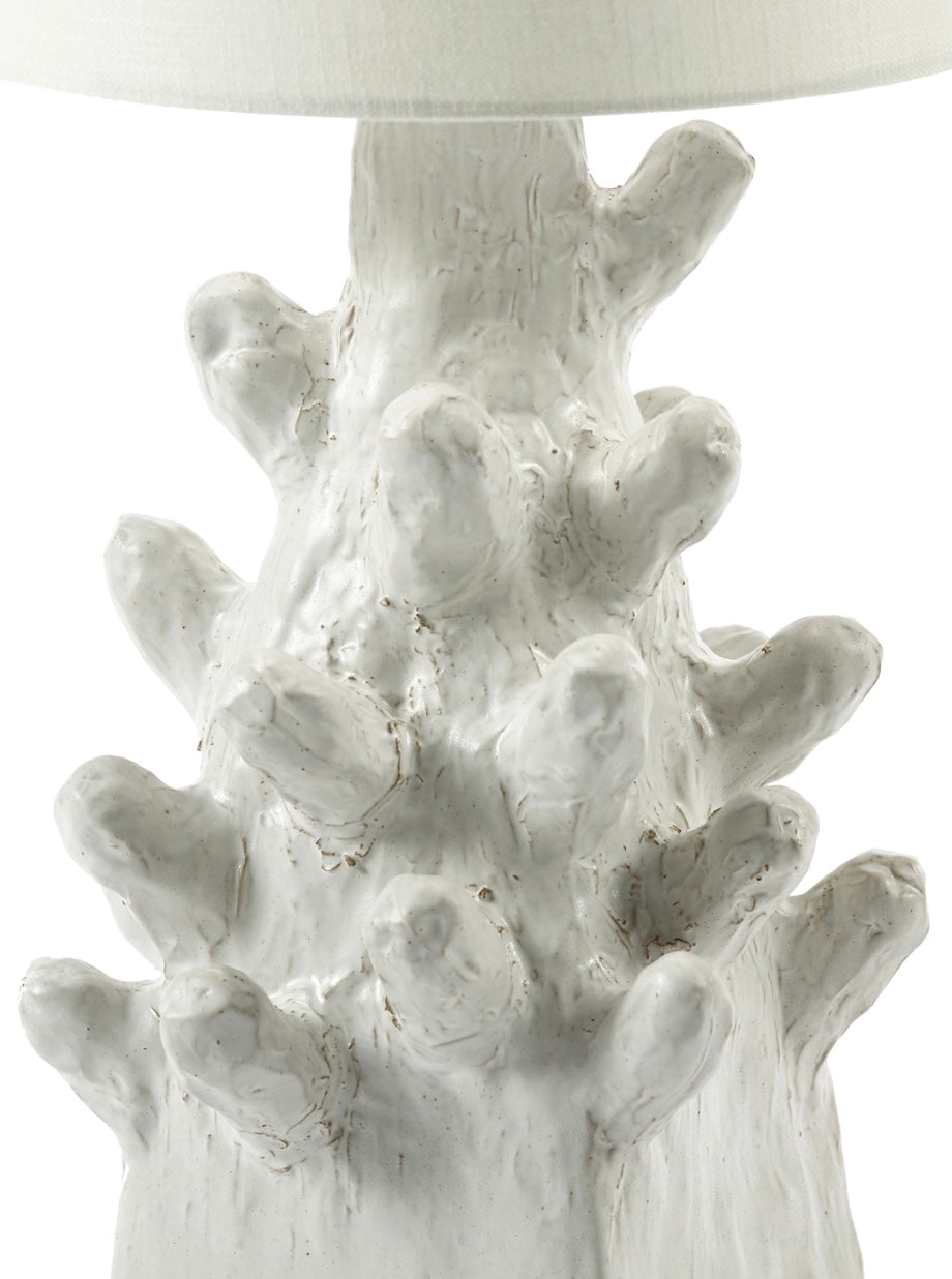 Serax by Marie Michielsen keramische tafellamp 'Billy 03' in wit voet detail