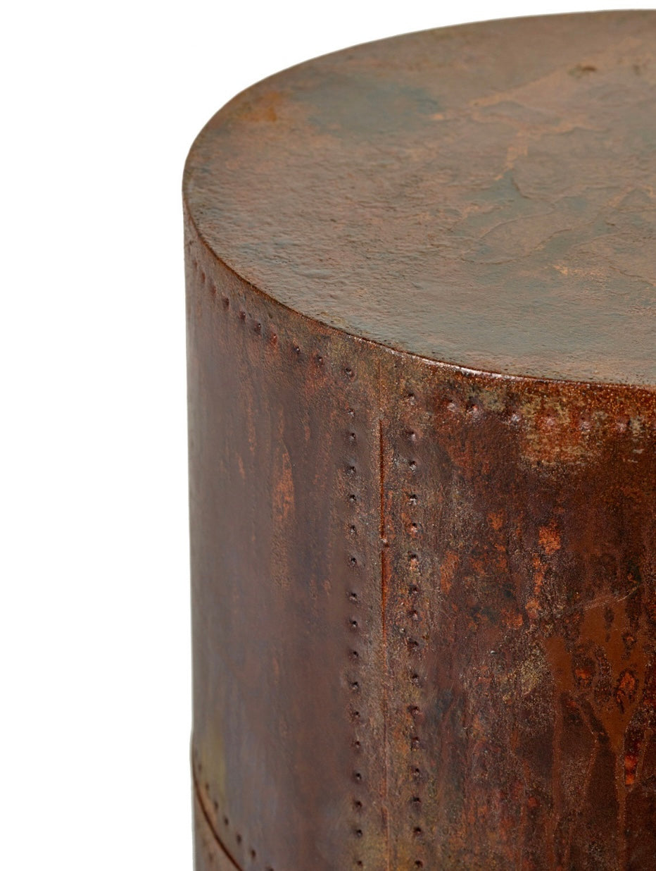 Serax by Marie Michielssen metalen krukje/bijzettafeltje in brons kleur detail