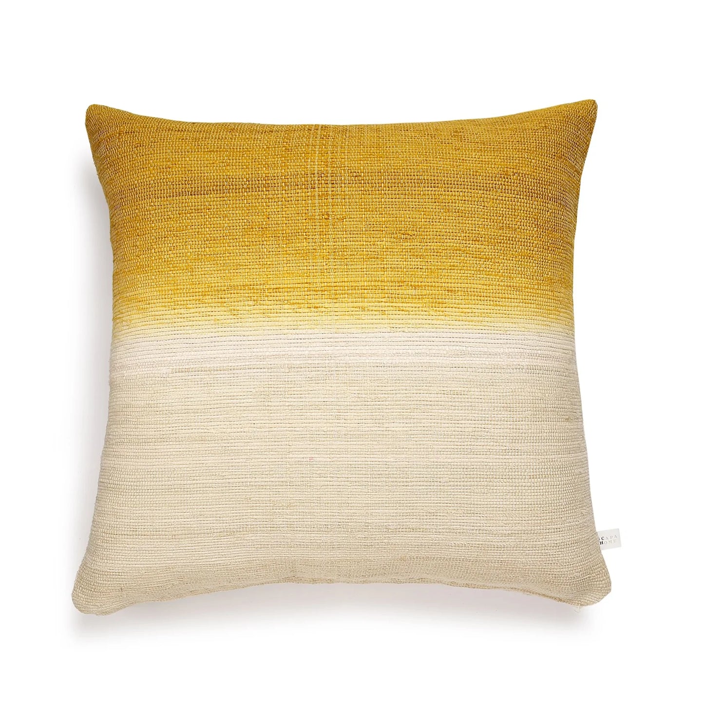 Scapa_Home_handwoven-dipe-dye-silk cushion_Usha-60 cm x60 cm-cm-ochre