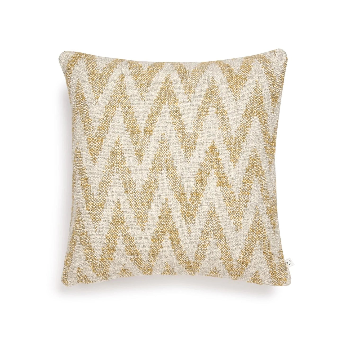 Scapa_home_cushion-lido-herringbone pattern 48cm-x-48cm-safran