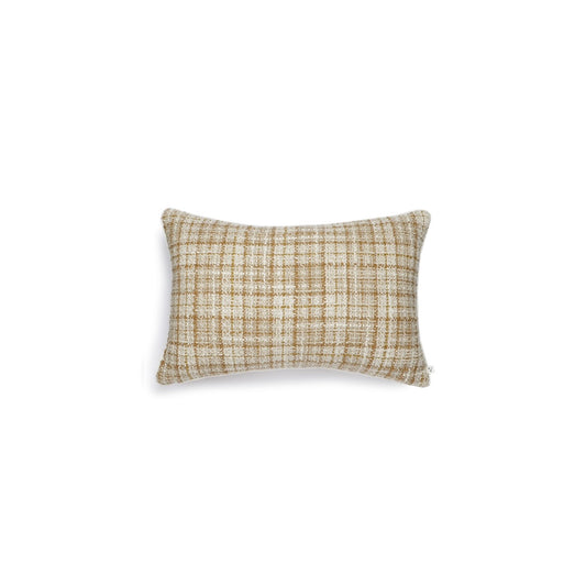 Scapa Home-Zahora-check-cushion-cover-40x60-cm-sandshell