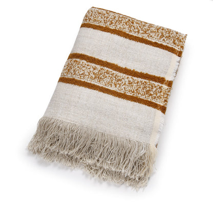 Scapa Home plaid ‘Angus' in zand met camel streep