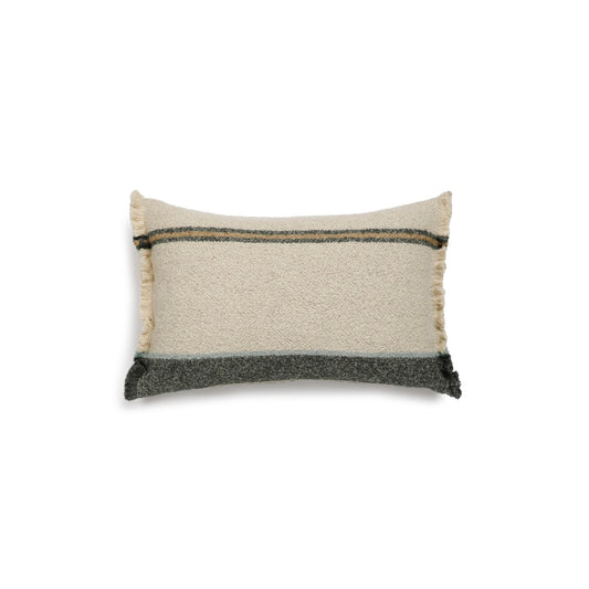 Scapa Home sierkussen 'Gilford' zand met groen en blauw 40 x 60 cm