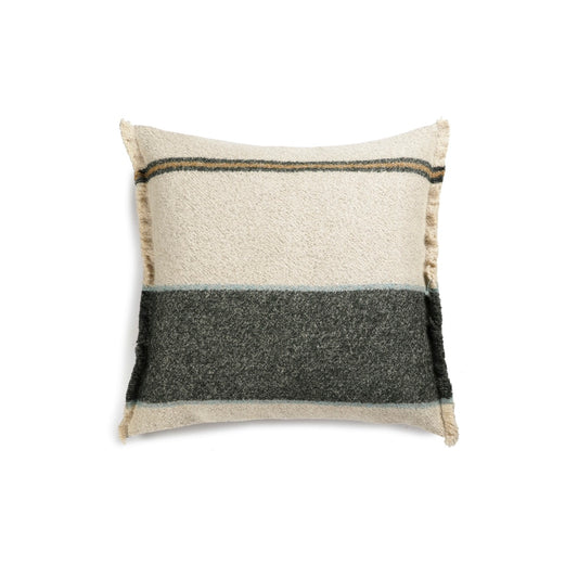 Scapa Home sierkussen 'Gilford' zand met groen en blauw 60 x 60 cm