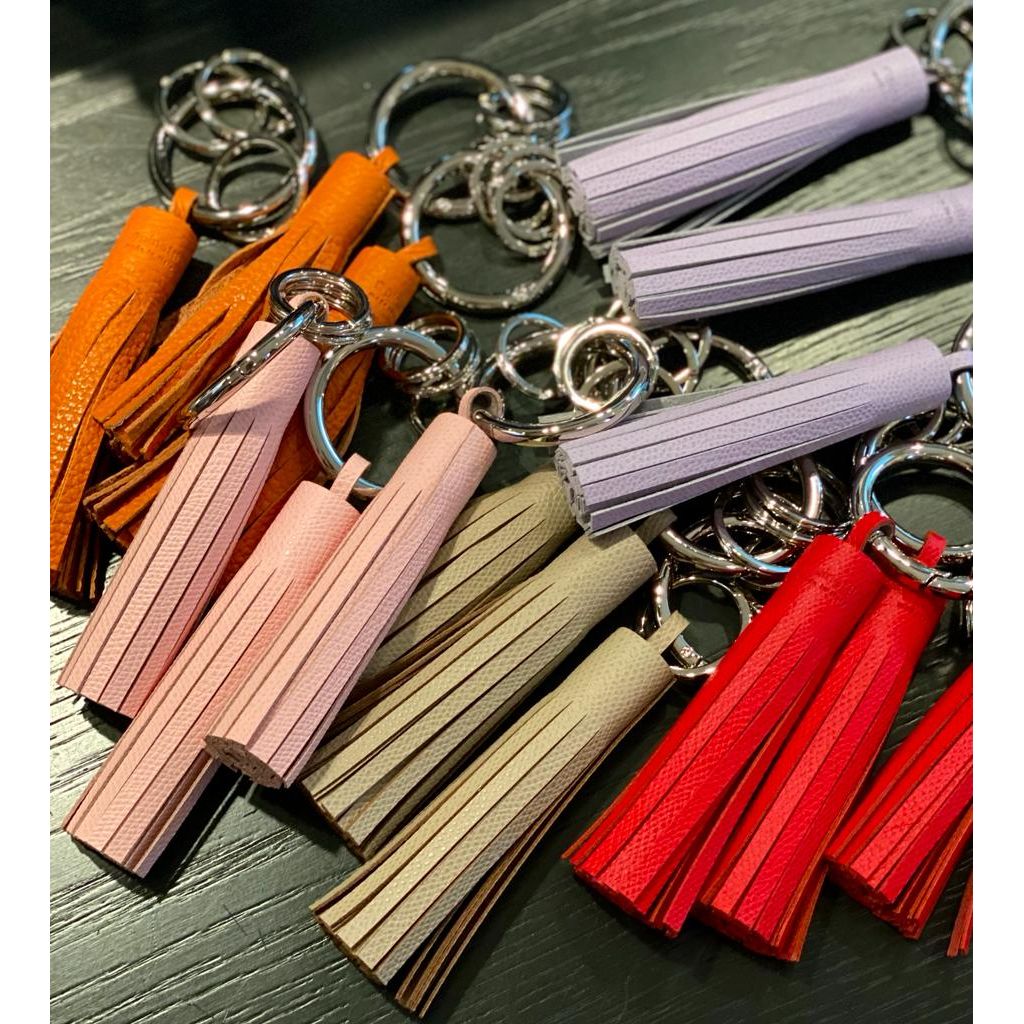 Pinetti_leather_key_rings_set_orange_lilac_taupe_red_and_pink Pinetti_leather_key_rings_set_orange_lilac_taupe_red_and_pink