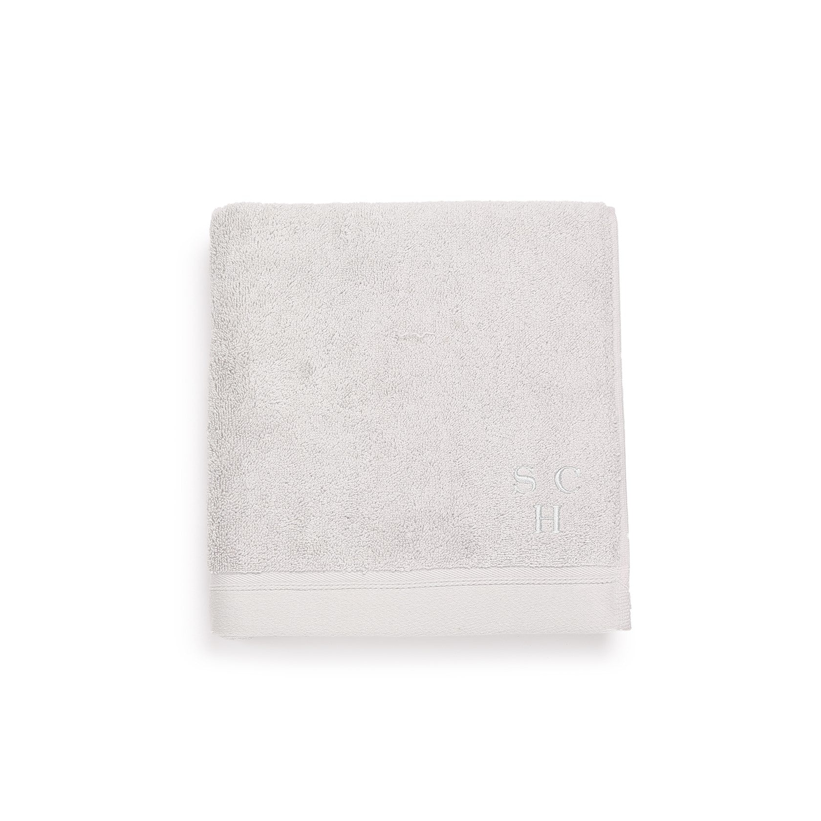 Scapa Home handdoek â€˜Miraâ€™ in zilvergrijs