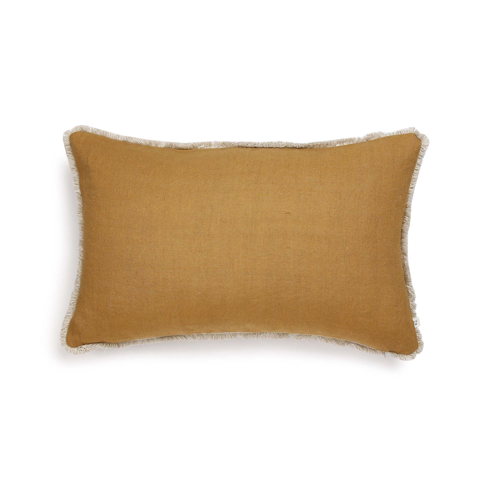 Scapa_Home_sloane_cushion-cover-40-cm x-60 cm-curry- with sandshell fringe
