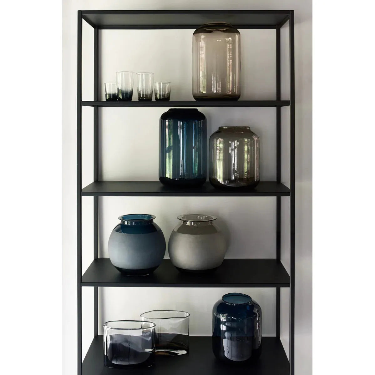 Scapa_Home_various_vison_and_blue_vases_in_display_setting Scapa_Home_various_vison_and_blue_vases_in_display_setting