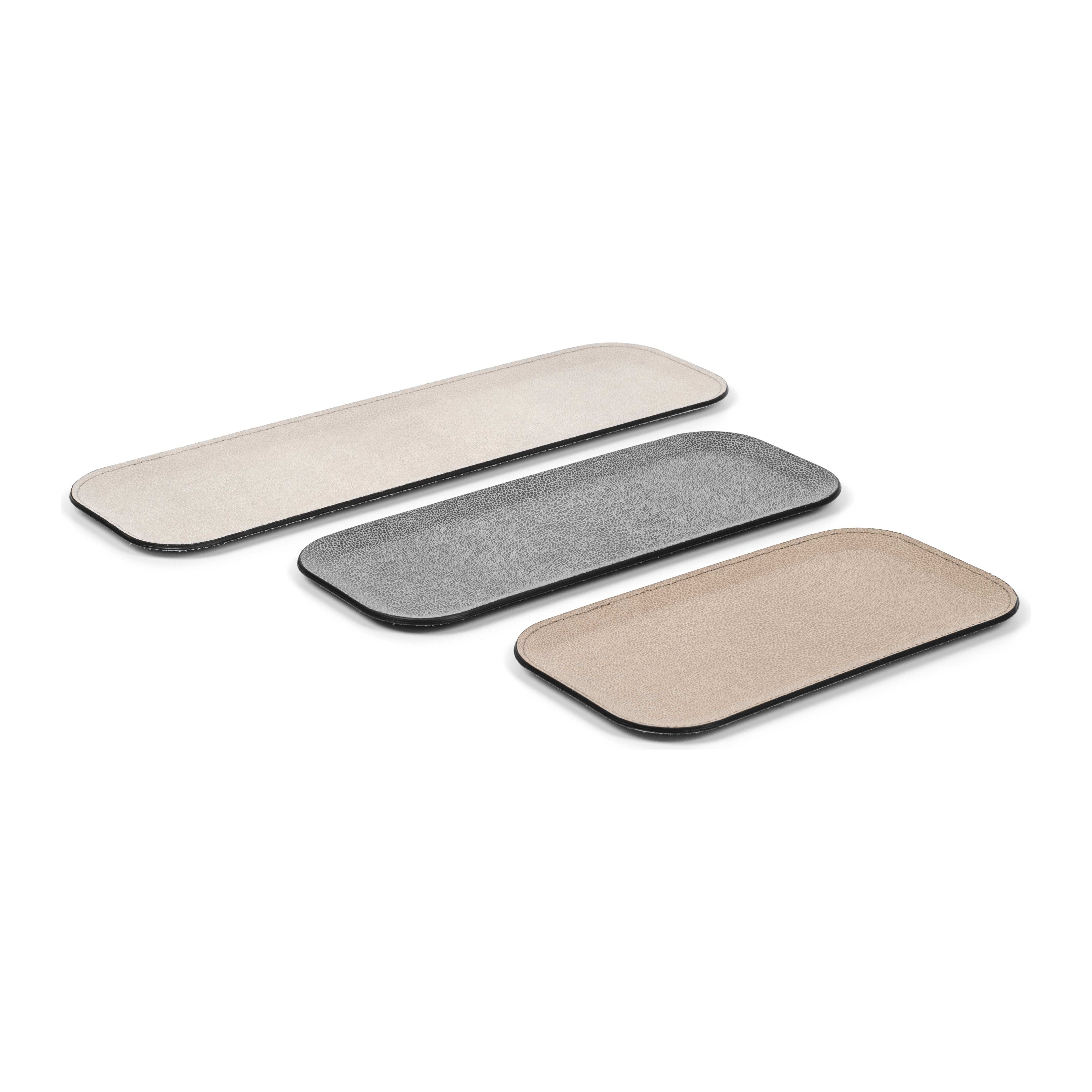 Pinetti_leather_Tray_Victor_several_sizes taupe grey off-white