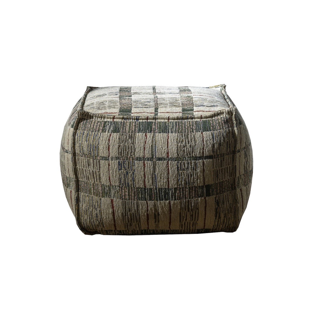 Scapa_Home_square stool_Luke upholstered in fabric Perth
