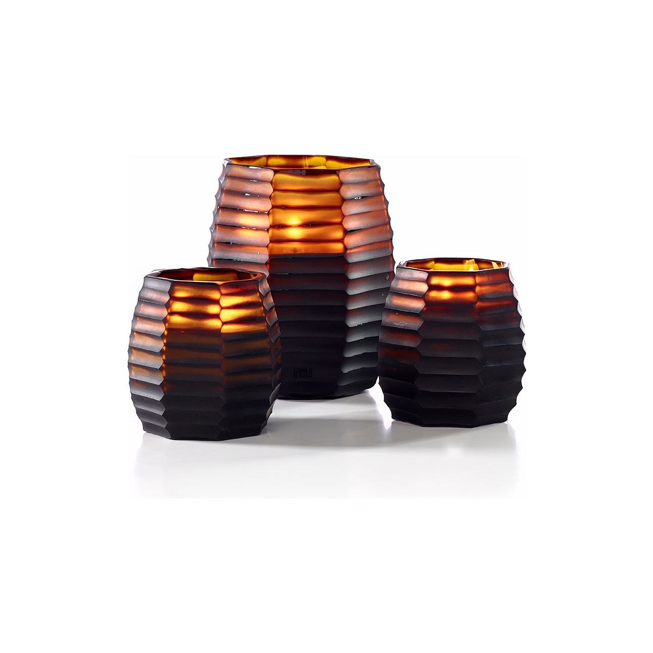 ONNO brandende luxe geurkaarsen Cubo, set van drie