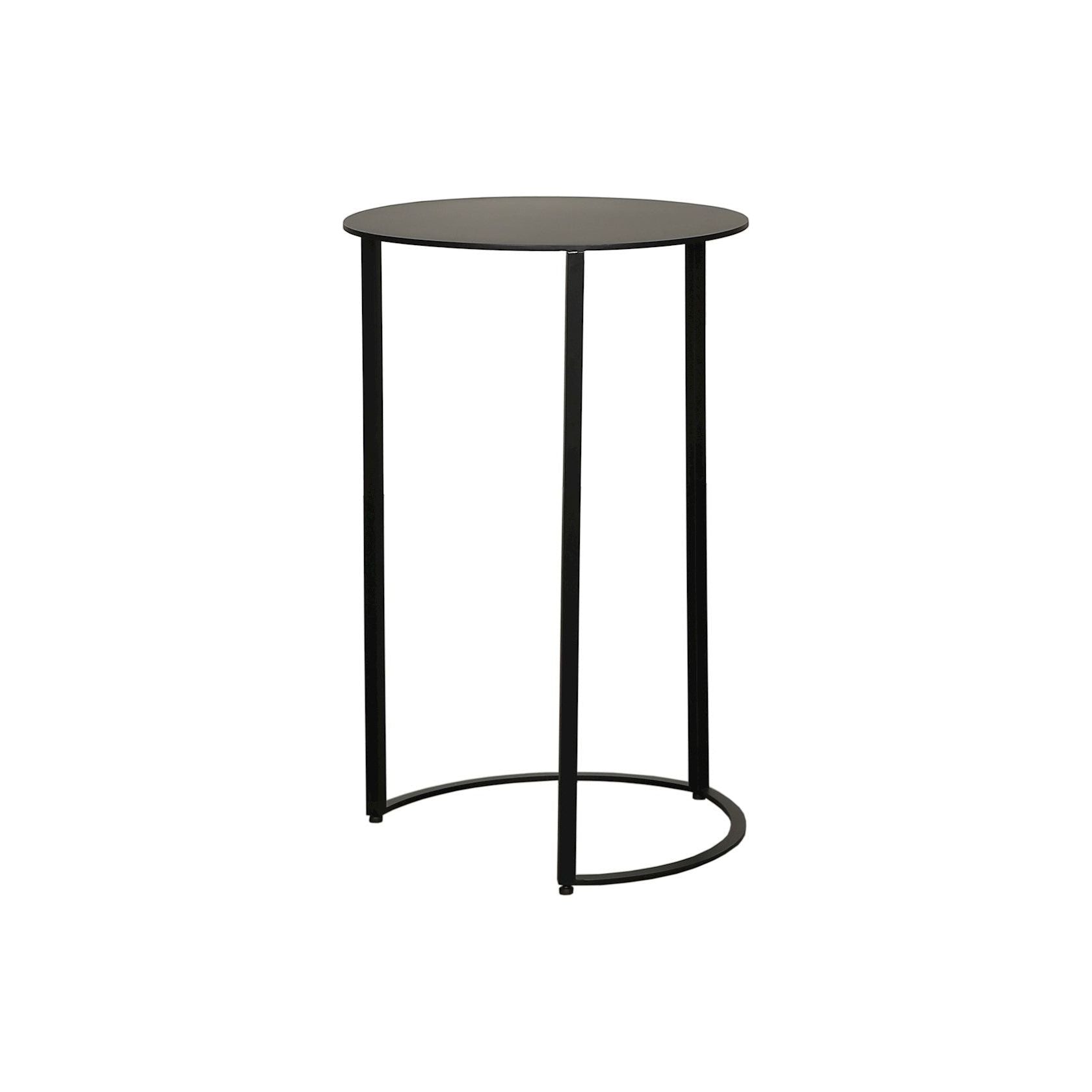 Scapa_Home_round powdercoated metal_sidetable_Rad_black