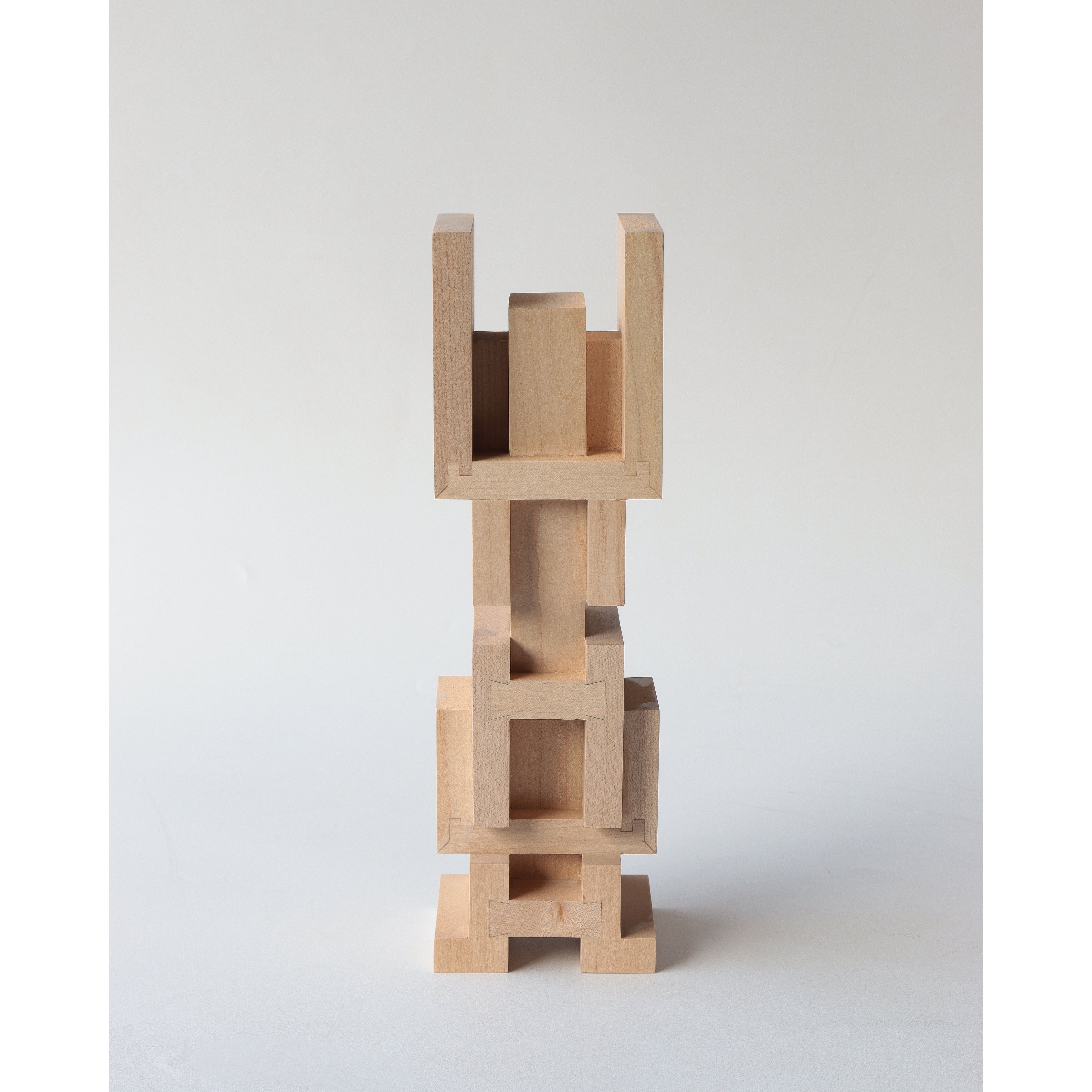 Modern_Shapes_wood Sculpture_False_Idol_4_L-Natural Levi_Hawken Modern_Shapes_wood Sculpture_False_Idol_4_L-Natural Levi_Hawken