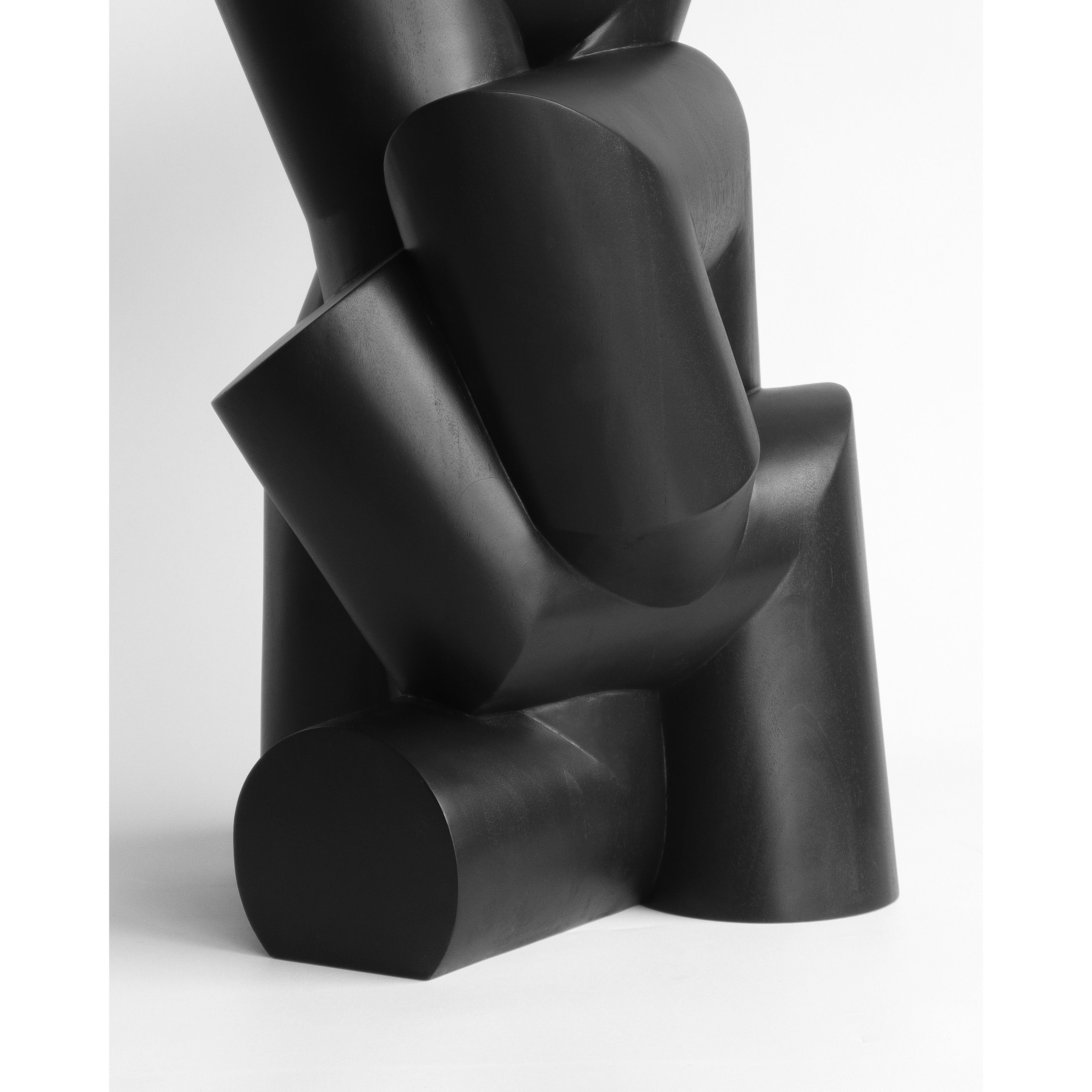 Modern_Shapes_wood Sculpture_Teak_Absid_Pipe_3L