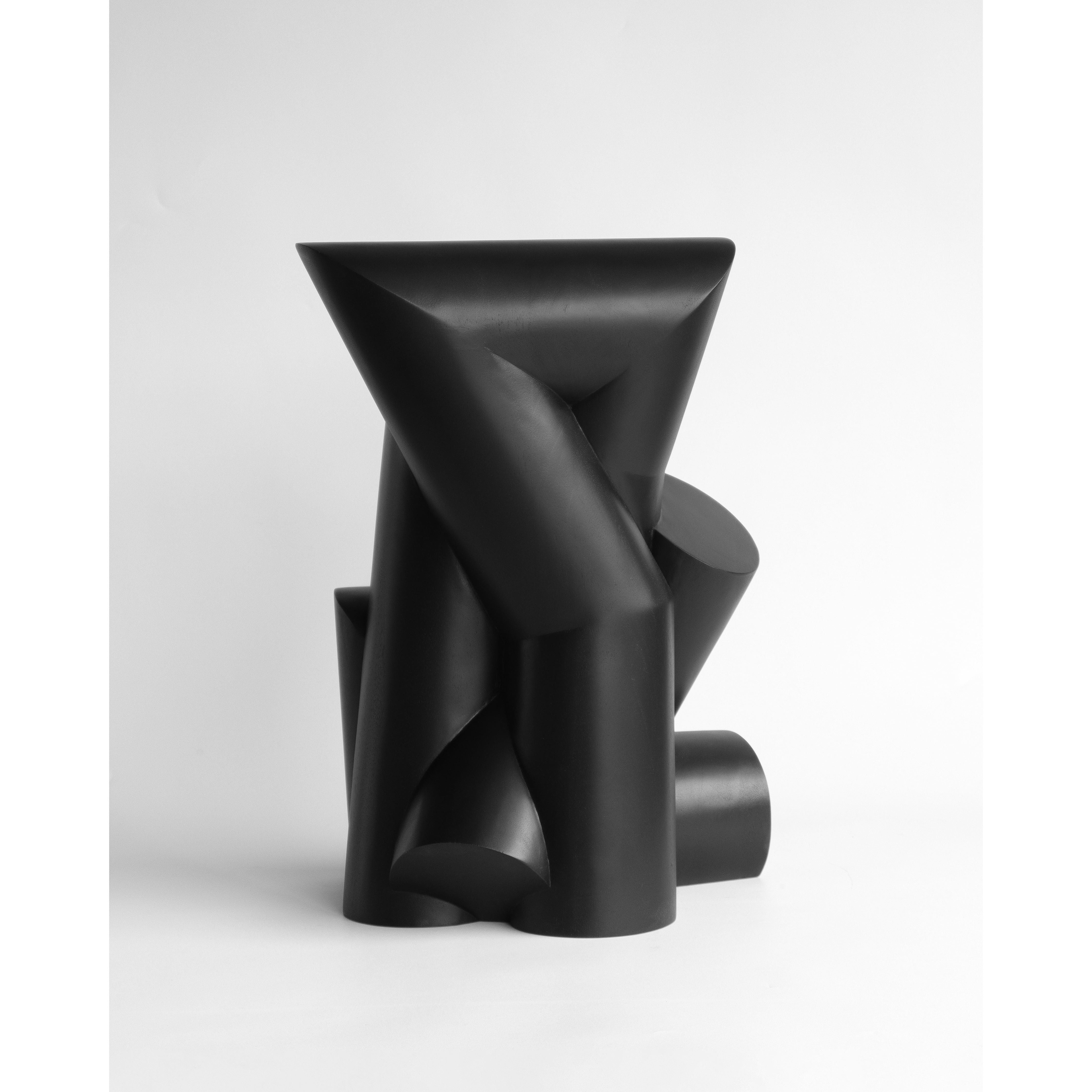 Modern_Shapes_wood Sculpture_Teak_Absid_Pipe_3L