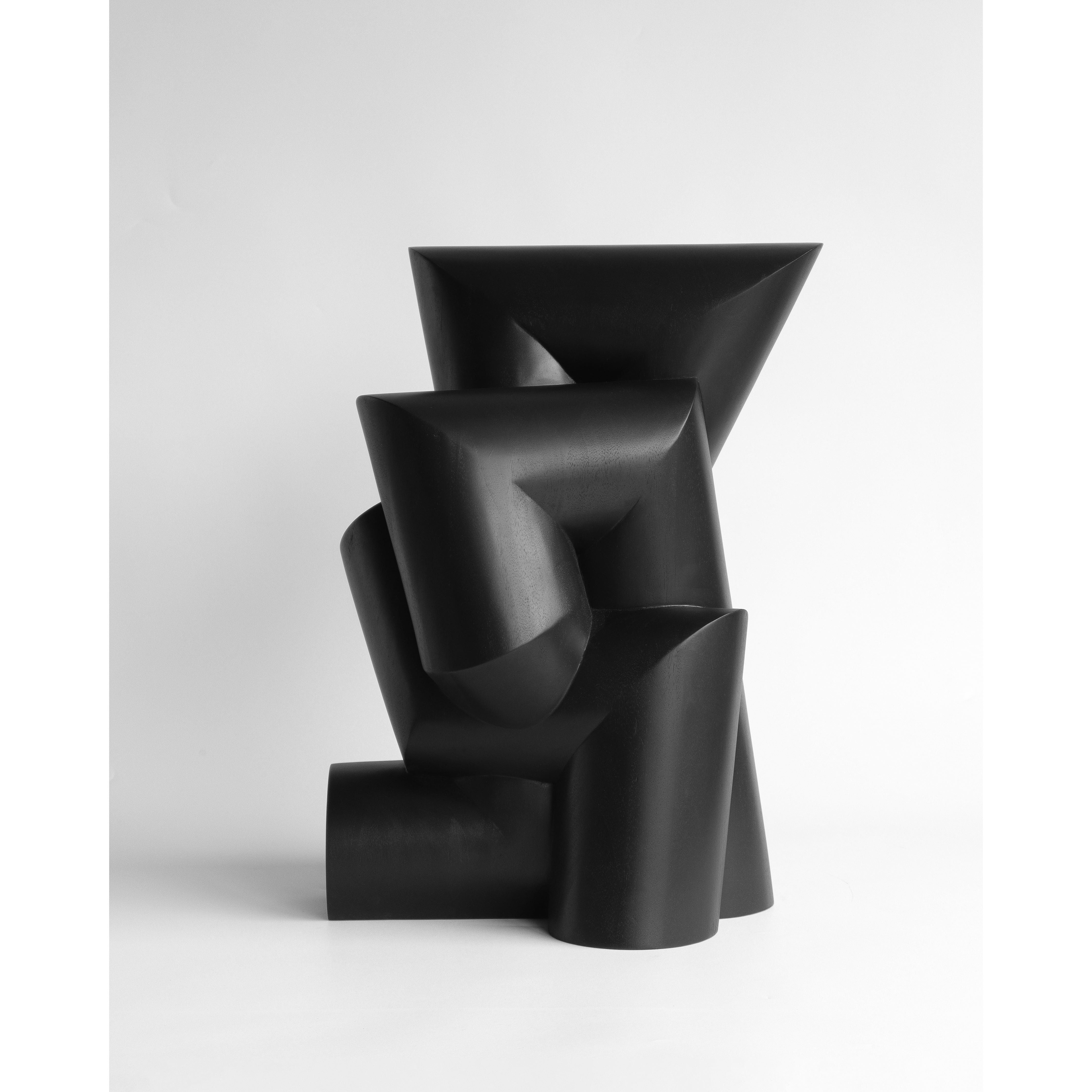 Modern_Shapes_wood Sculpture_Teak_Absid_Pipe_3L