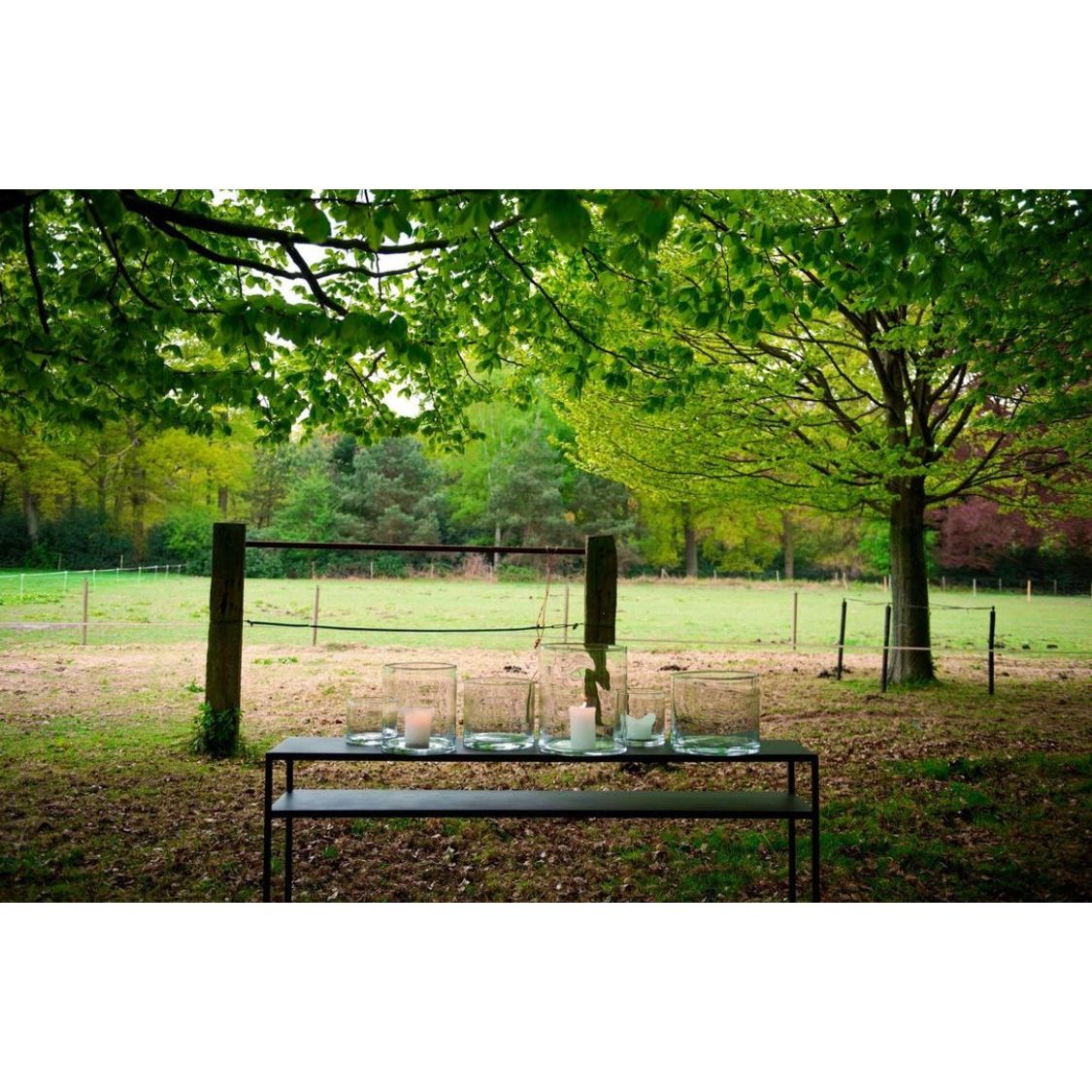 Scapa_Home_console_table black powdercoated metal  Cubo_wide