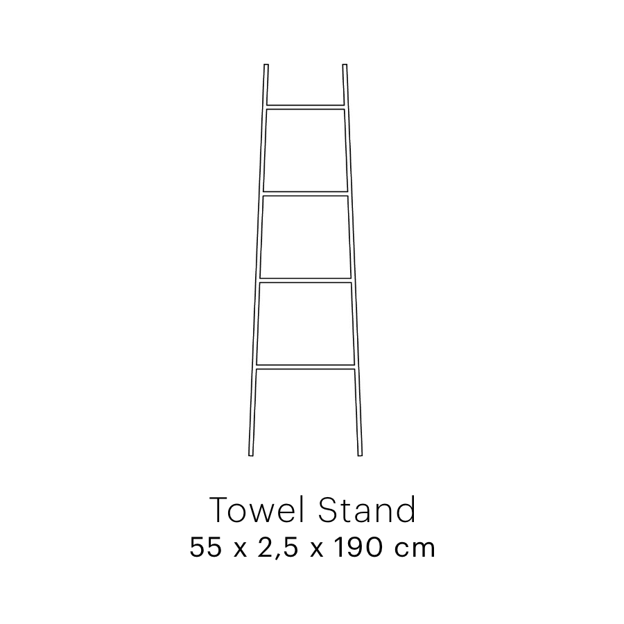 Scapa_Home_towel rack black powdercoated metal _LADDER_measurements Scapa_Home_towel rack black powdercoated metal _LADDER_measurements