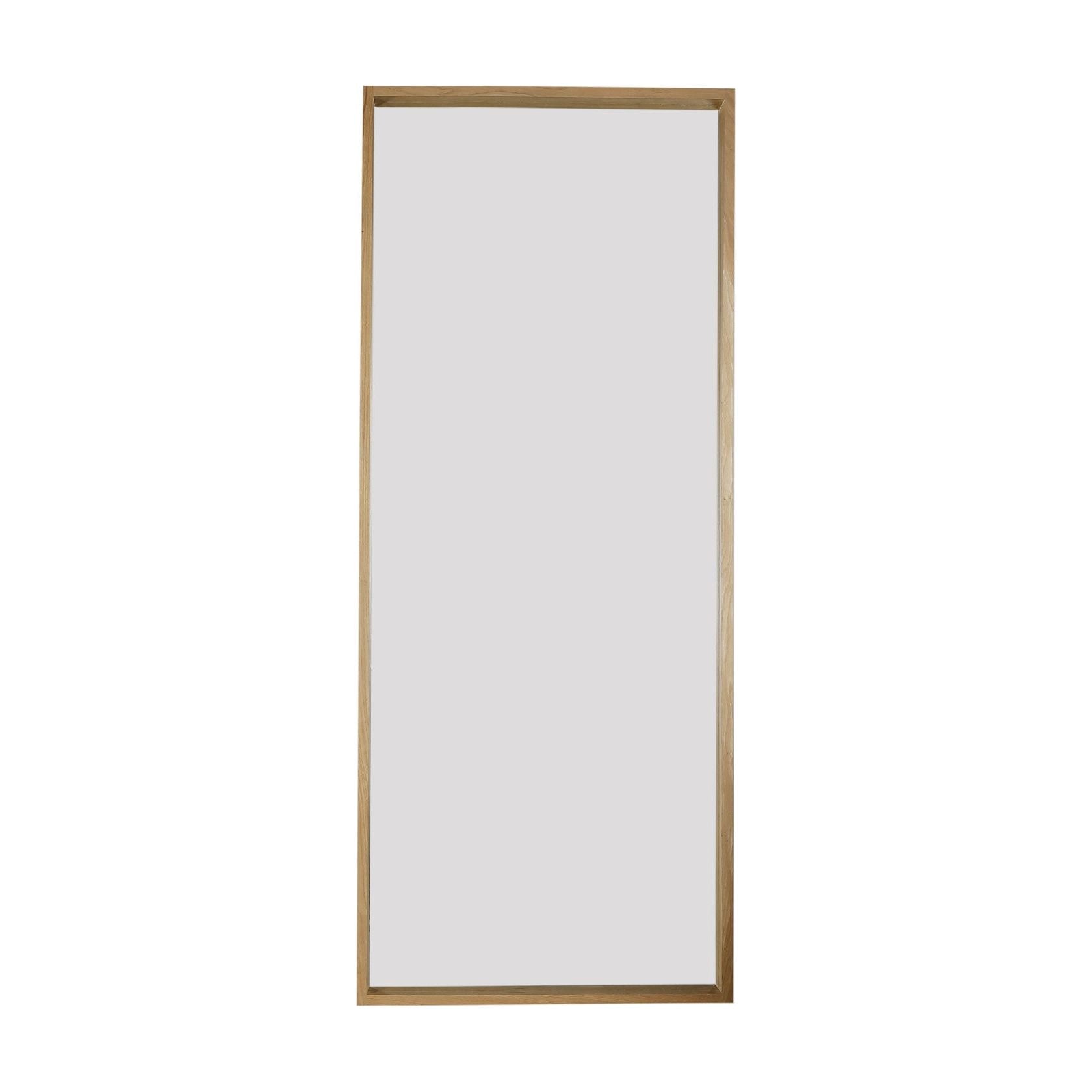 Scapa Home langwerpige houten spiegel 'Mira' in naturel