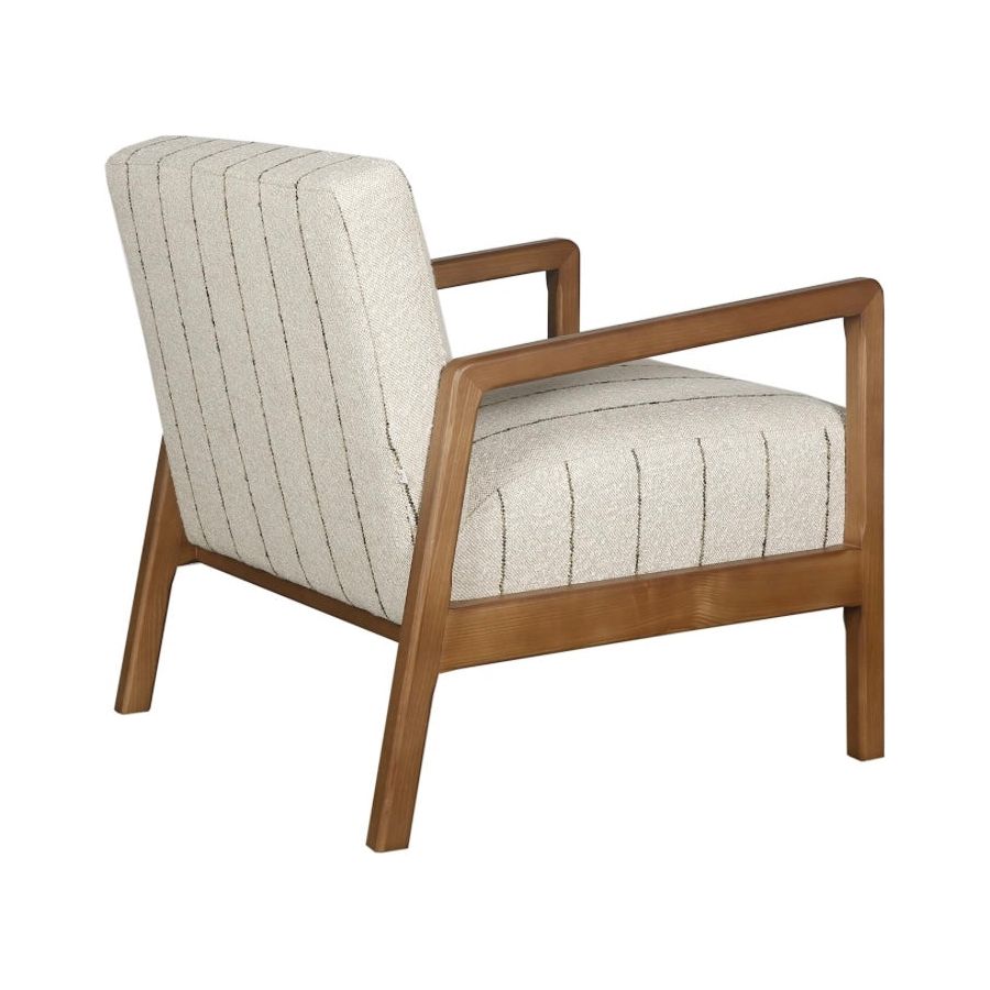Scapa_Home_fauteuil_Mason_upholstered_with_wooden_frame_and_armrests rear view in walnut
