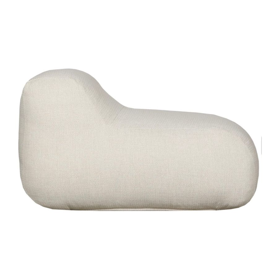 Scapa Home lounge chair/beanbag Barbate in Regis sandshell side view