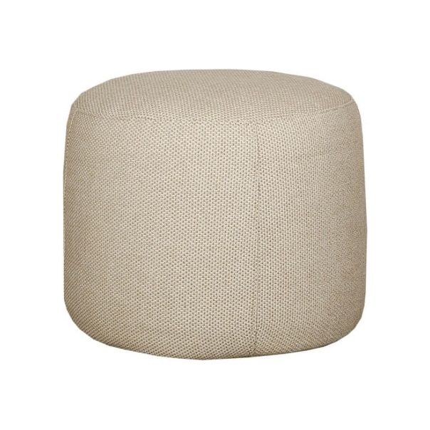 Scapa Home pouf Thasos round in Santiago caramel fabric