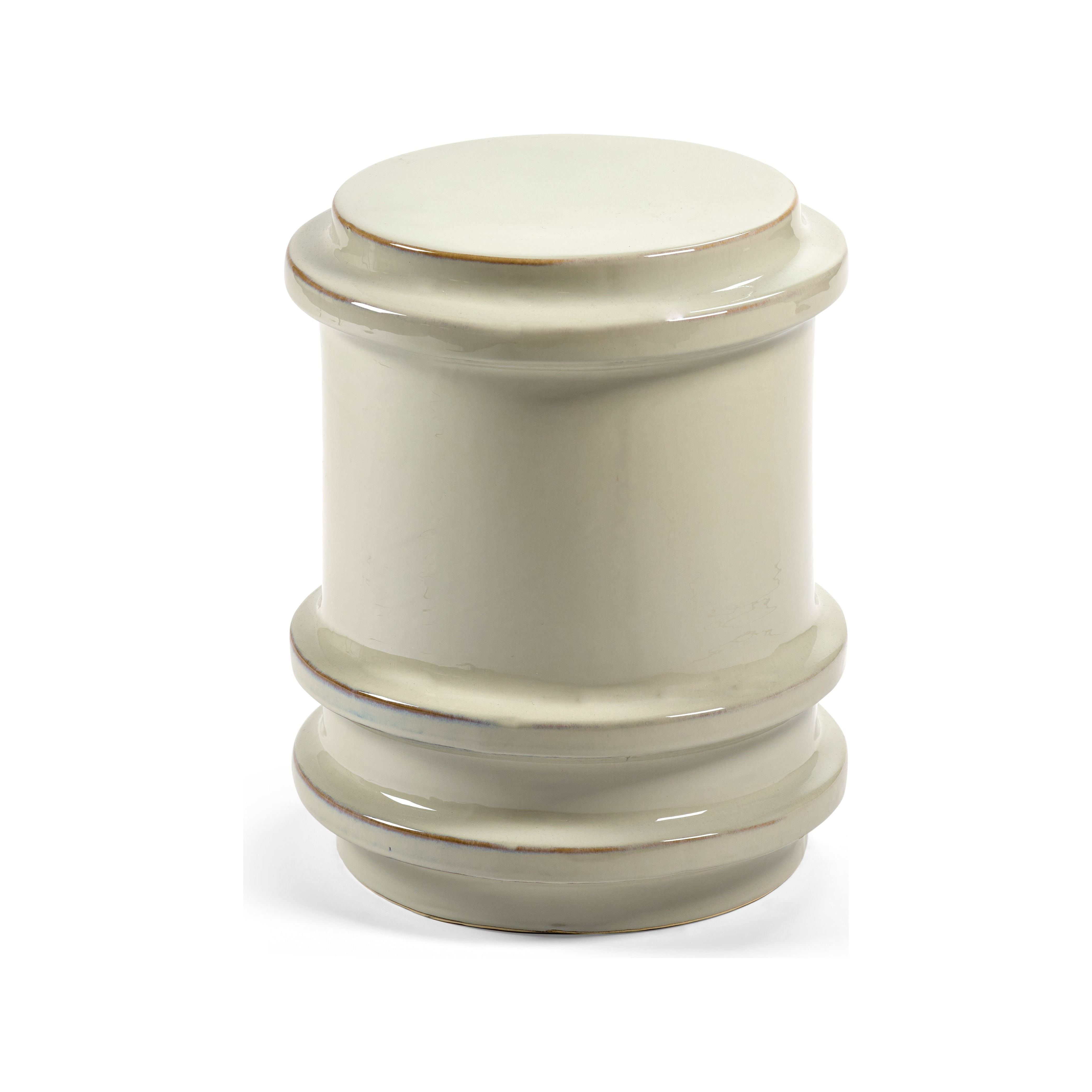 Serax ceramic stool in off-white