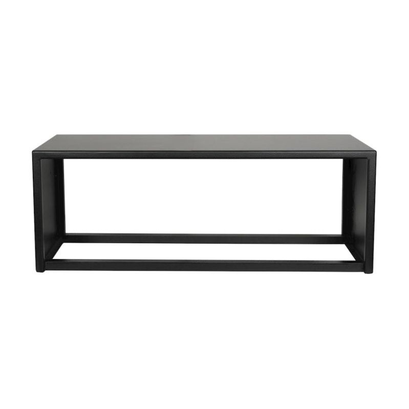 Scapa Home rectangular black metal outdoor side table Limni (95x33x35)
