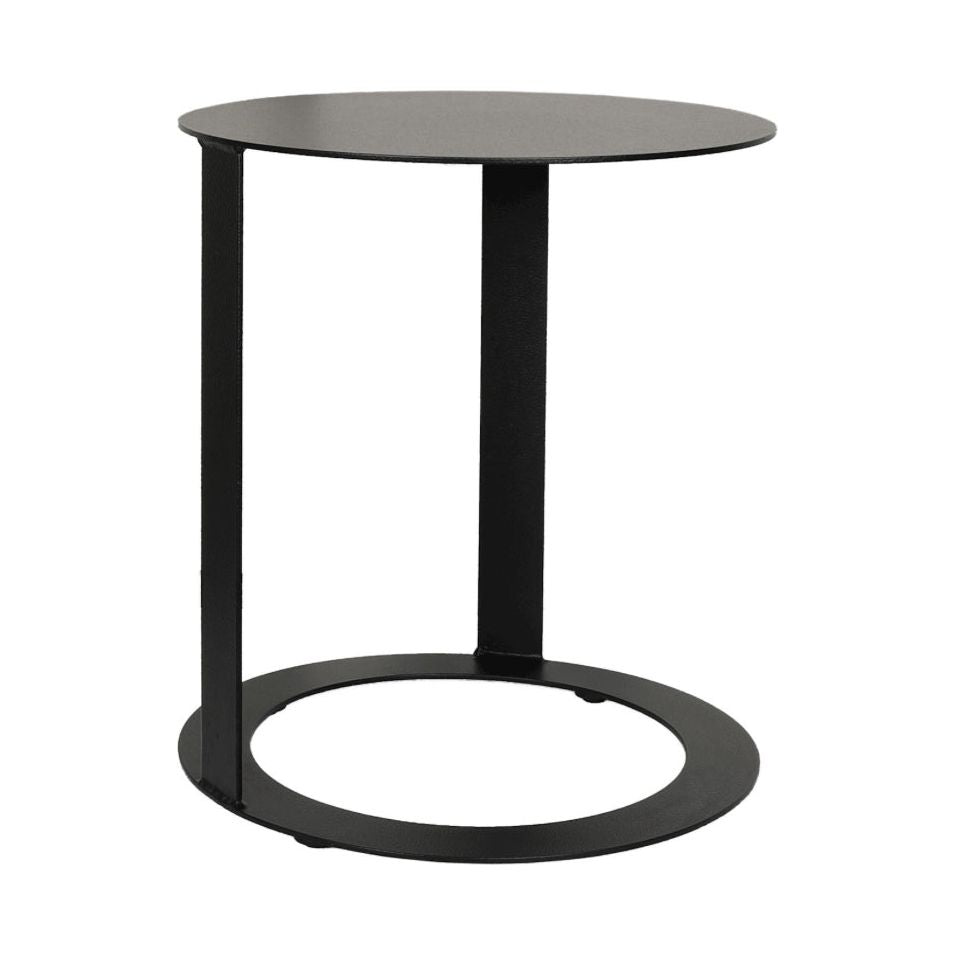 Scapa Home round black outdoor side table Limni (40x45cm)