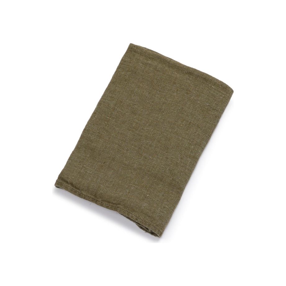 Scapa Home linen tablecloth 'Joan' in moss green