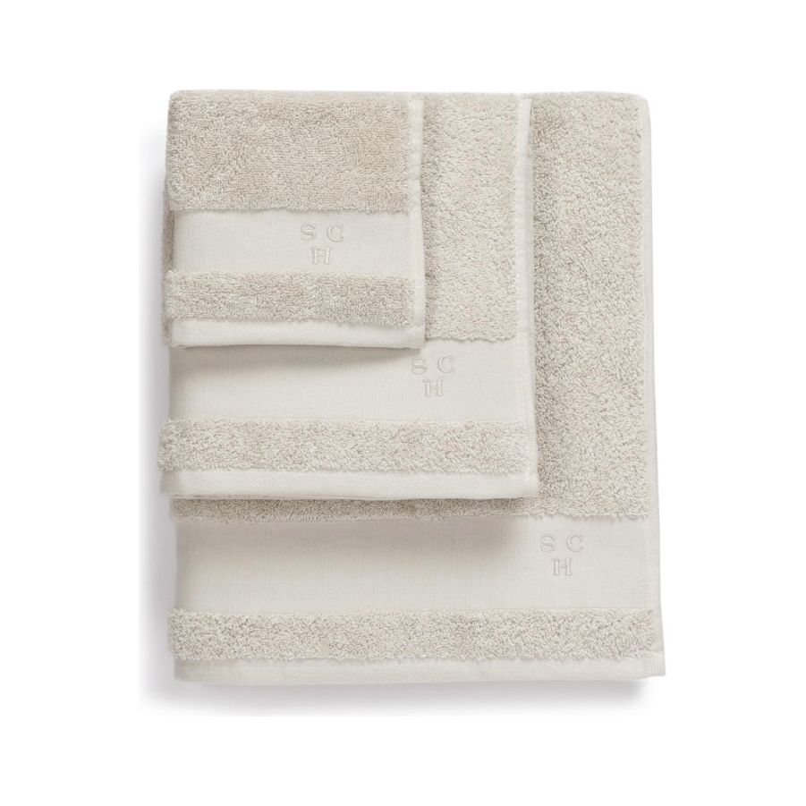 Scapa Home handdoek â€˜Romaâ€™ in zand kleur