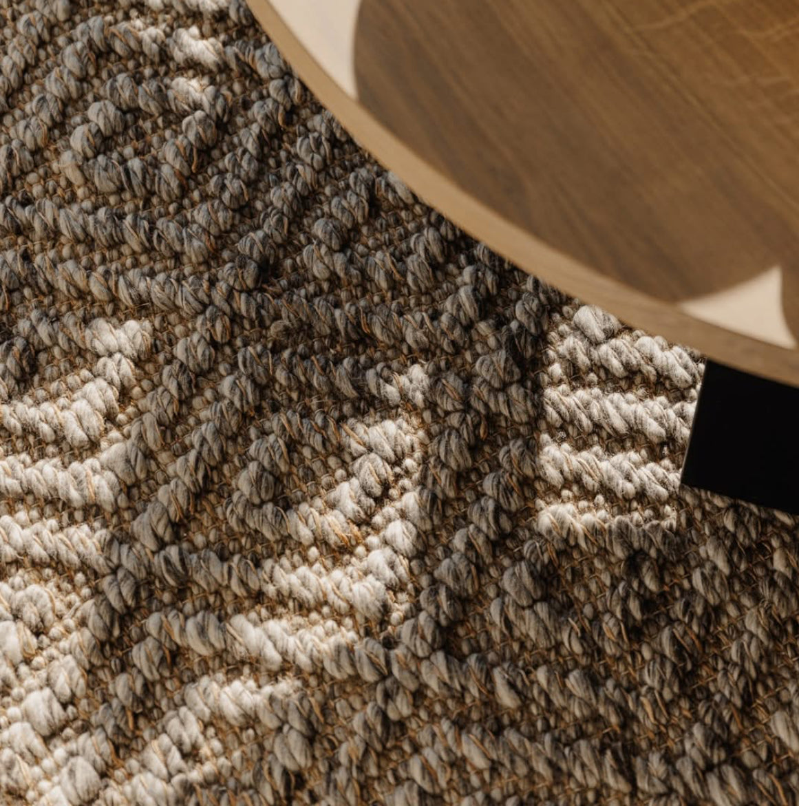 Scapa Home wol/hennep vloerkleed 'Gemma' in licht grijs Scapa Home wol/hennep vloerkleed 'Gemma' in licht grijs