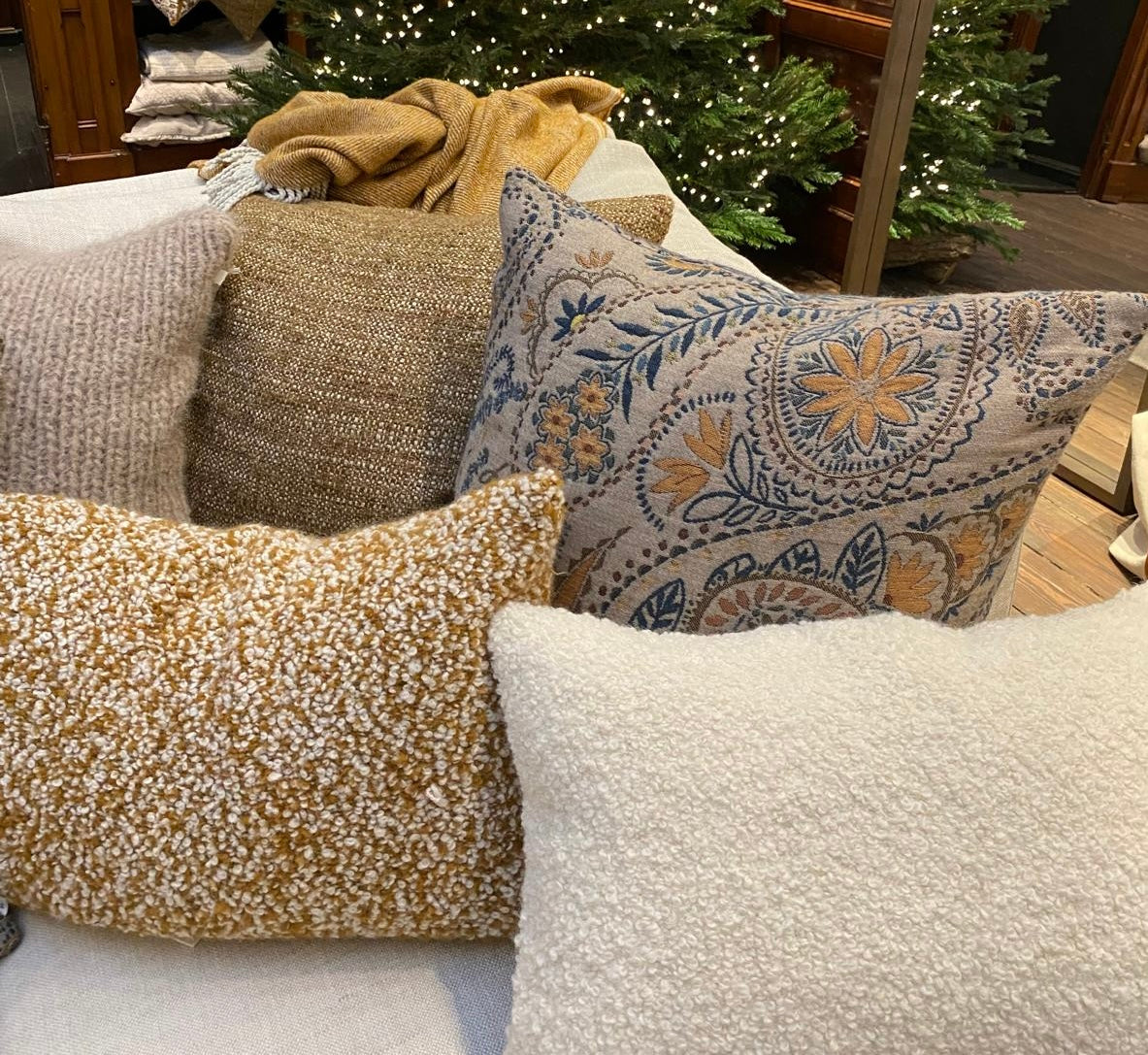 Scapa Home plaid ‘Brampton' in oker Scapa Home plaid ‘Brampton' in oker