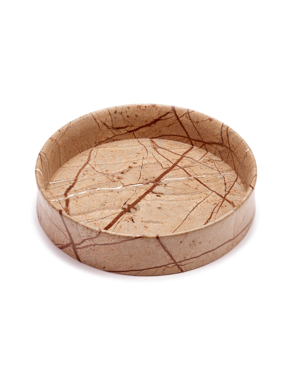 Serax by Kelly Wearstler grote beige marmeren schaal2