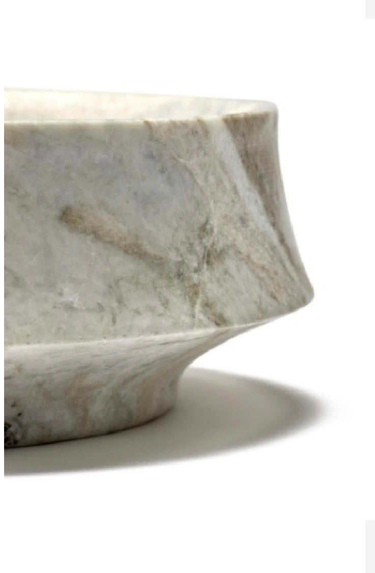 Serax by Kelly Wearstler licht beige marmeren schaal zoom