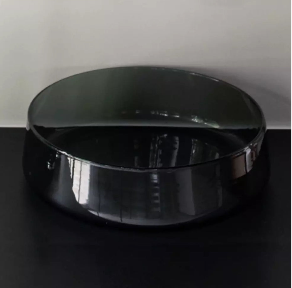 Scapa Home black glass bowl Flow Scapa Home black glass bowl Flow