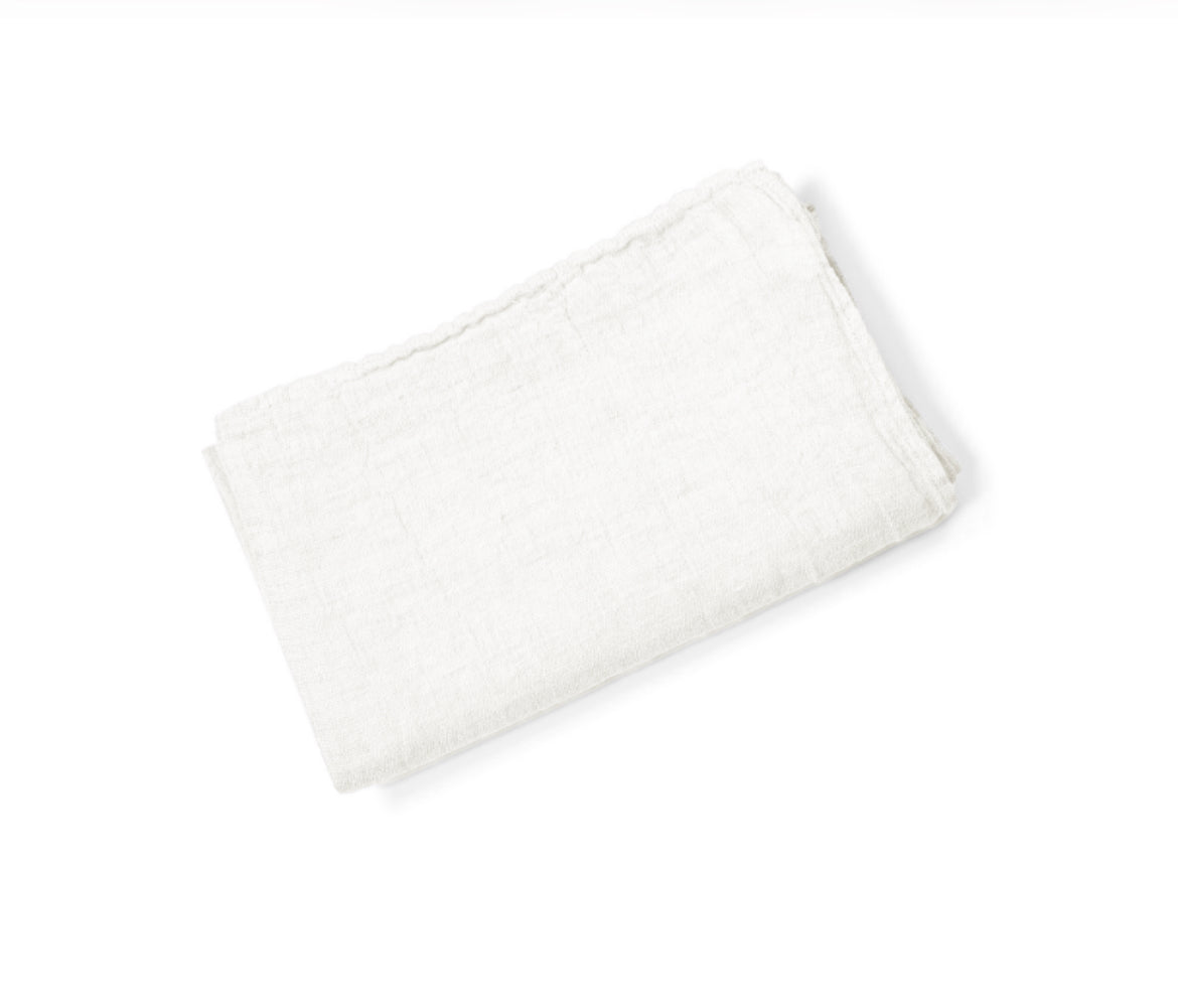 Scapa Home linnen tafelloper 'Joan' in wit