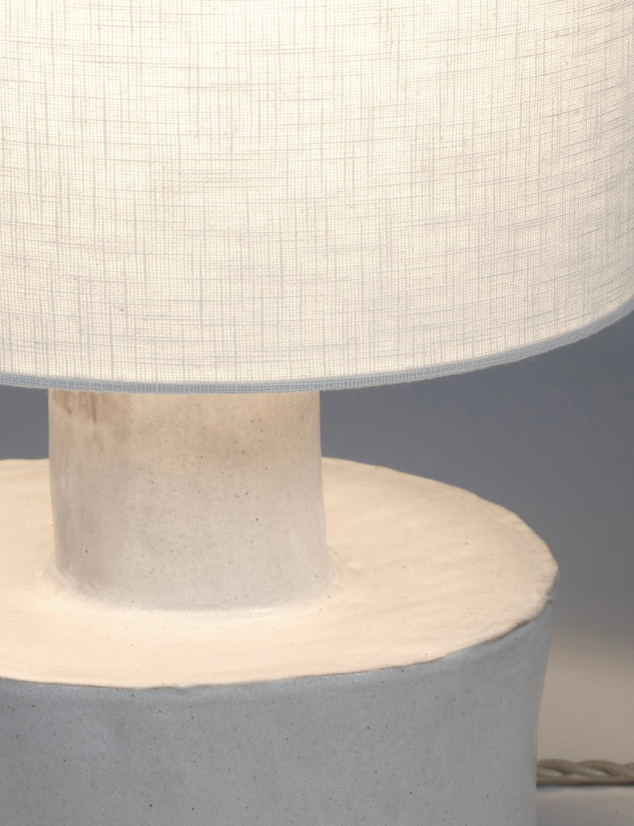 Serax by Marie Michielsen keramische tafellamp 'Catherine' in mat wit detail