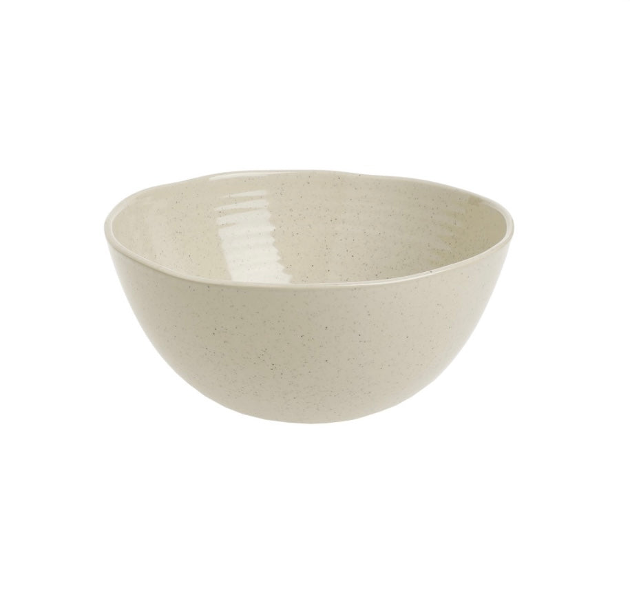 Scapa Home steengoed kom 'Peneda' in ivoor kleur Scapa Home stoneware bowl 'Peneda' in ivory colour
