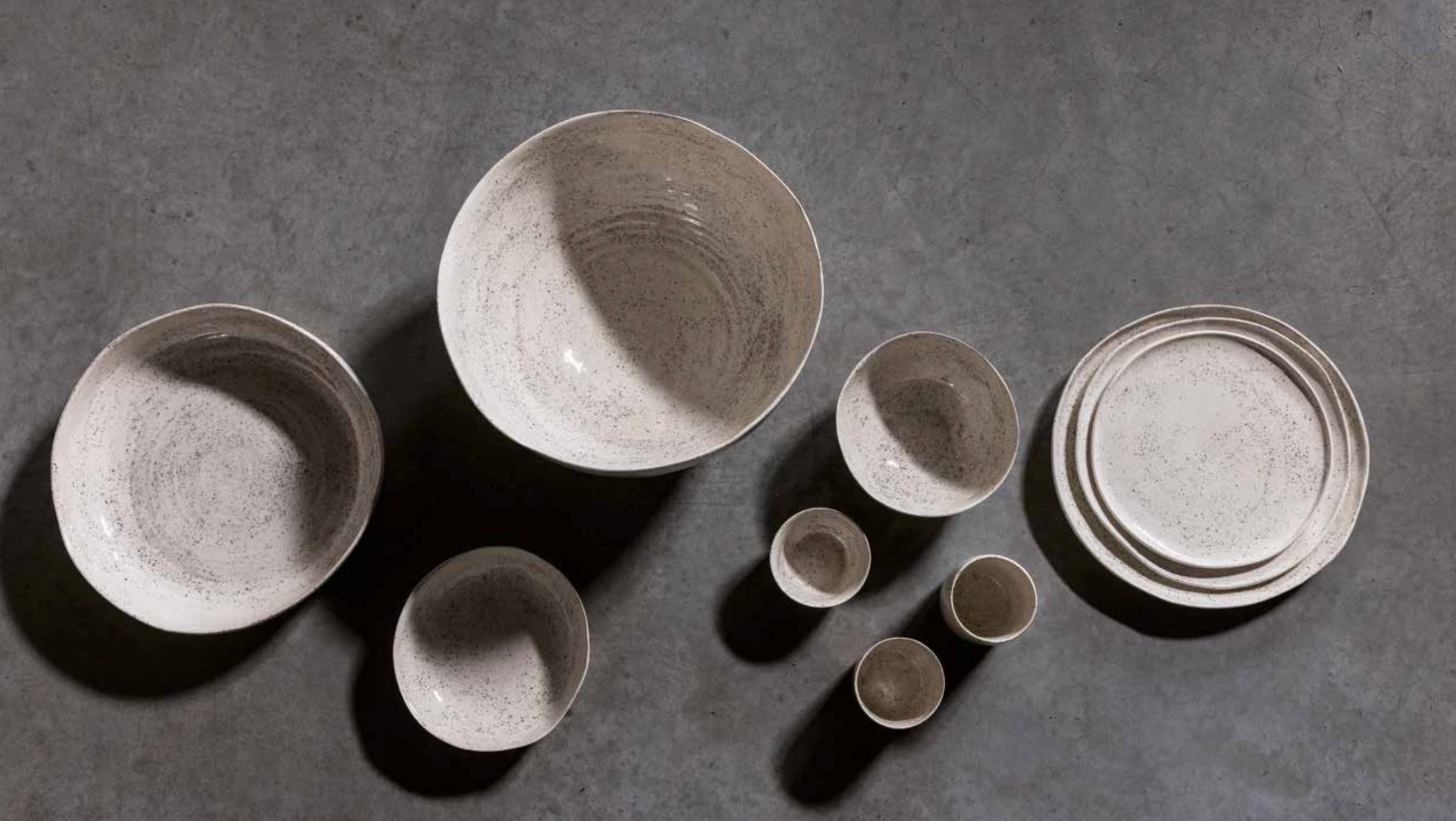 Scapa Home stoneware service 'Peneda' in ivory colour