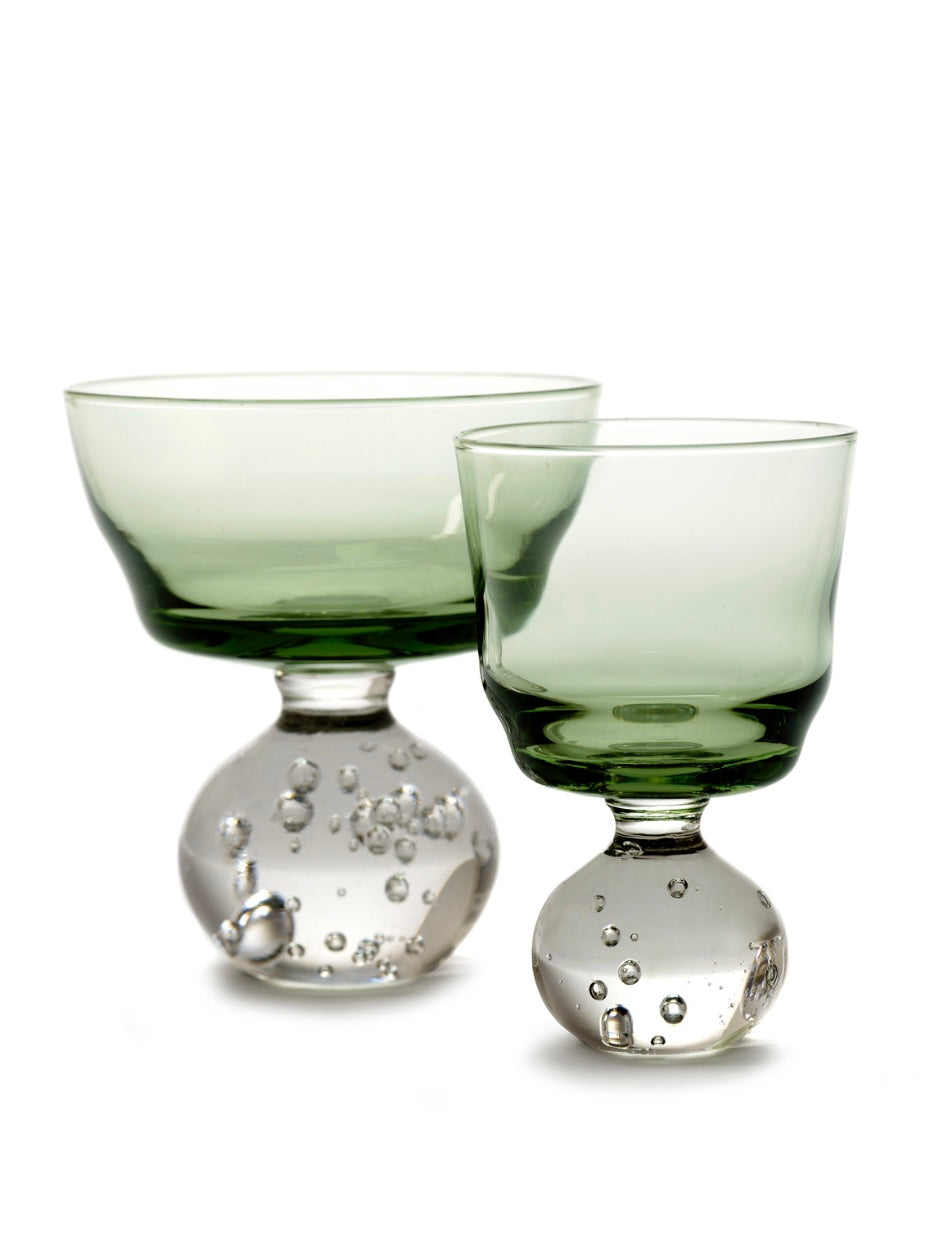 Serax by Bela Silva wijnglazen 'Eternal Snow' S in groen Serax by Bela Silva wijnglazen 'Eternal Snow' S in groen