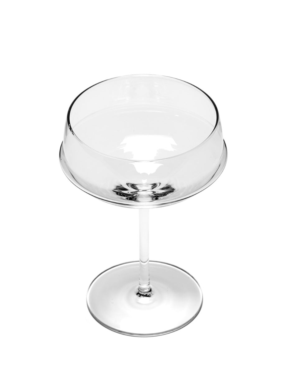 Serax by Kelly Wearstler champagne coupes set van 4  â€˜Dune' bovenaanzicht