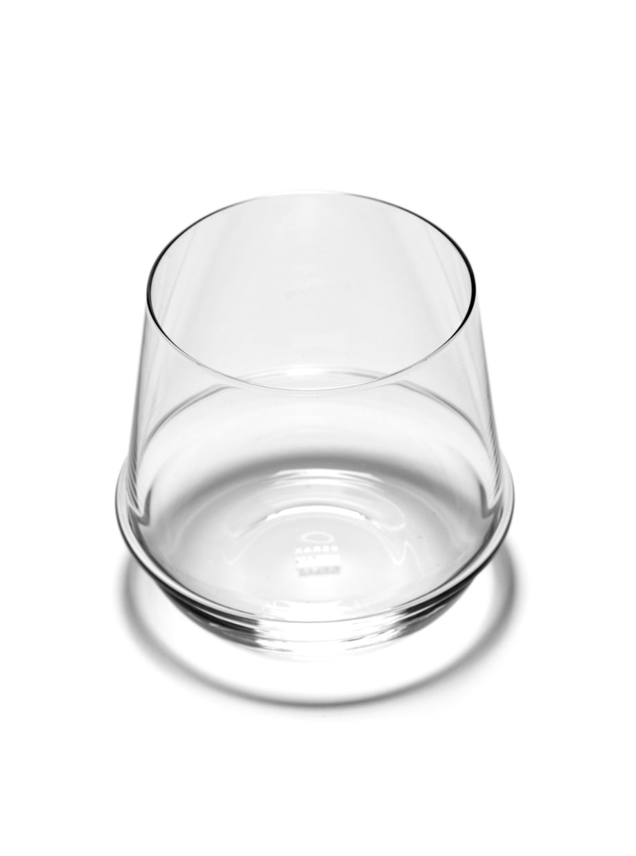 Serax by Kelly Wearstler laag waterglas  â€˜Dune' bovenaanzicht