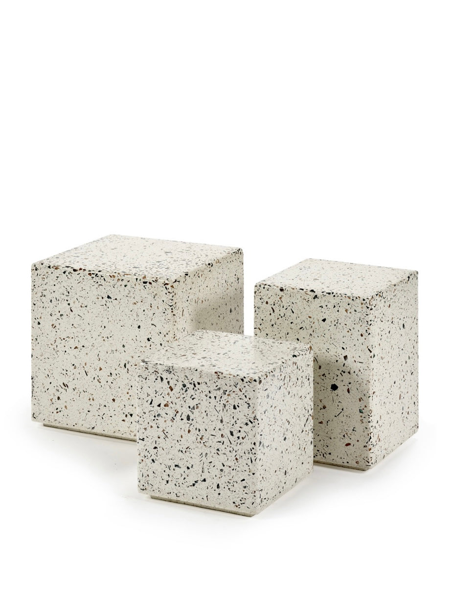 Serax by Marie Michielssen terrazzo krukje/bijzettafeltje 'Pawn' series Serax by Marie Michielssen terrazzo krukje/bijzettafeltje 'Pawn' series